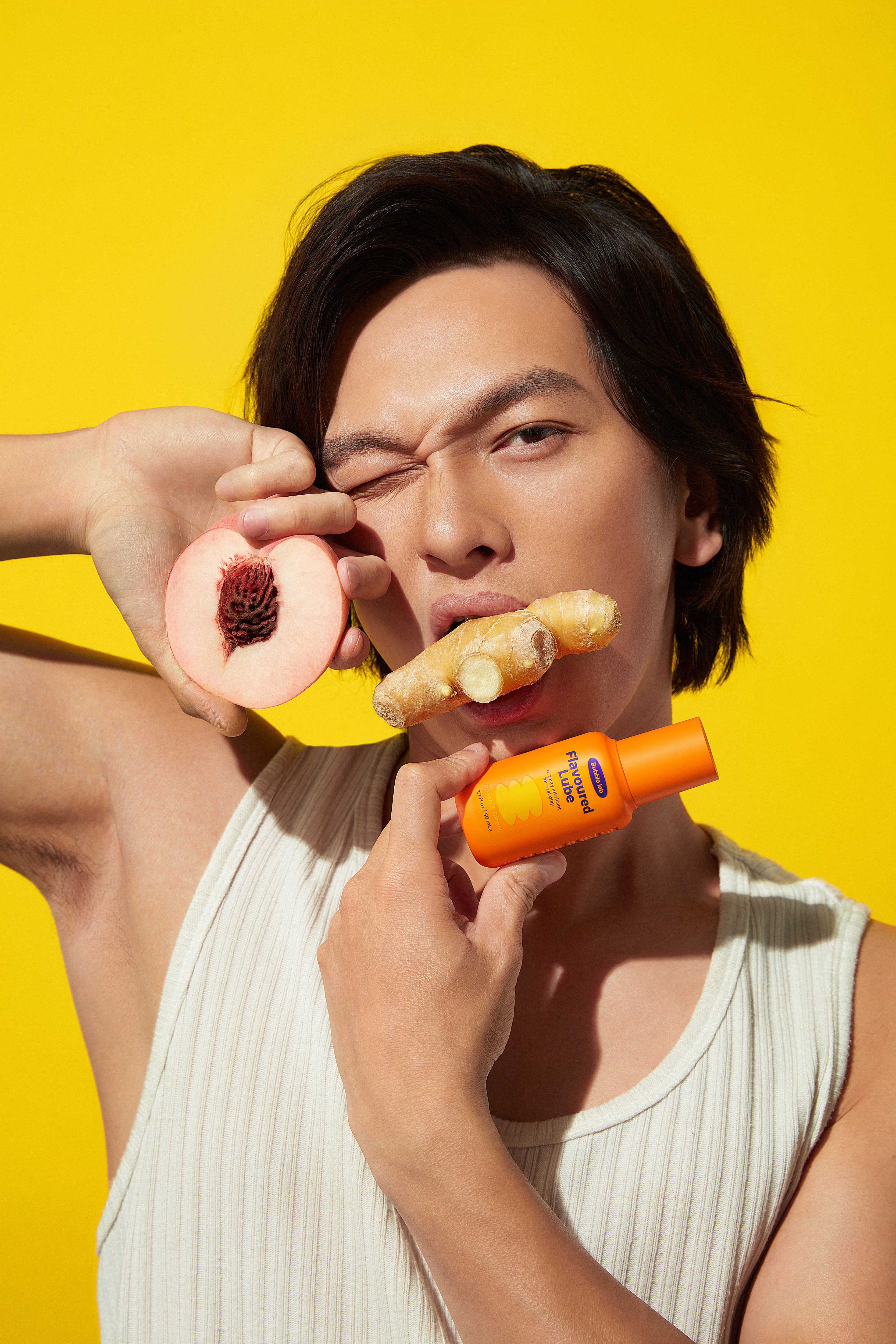 Flavored Lube -
Peach & Ginger
